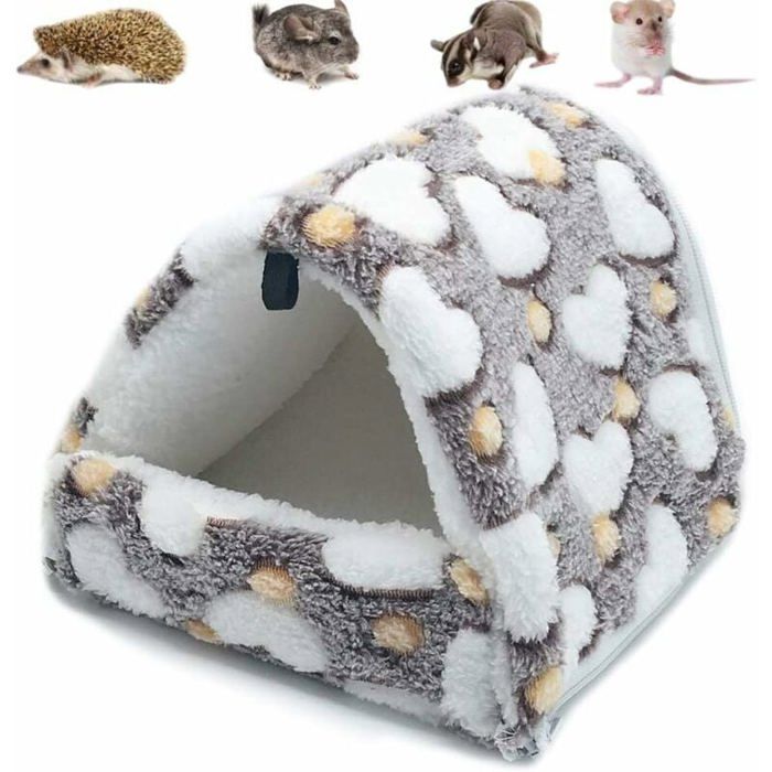 Meilleurs prix pour Couchage Rongeur Peluche Petite Maison Hamster Hamac Jouet Lit Cabane pour Cochon dInde Lapin Chinchilla Furet Marron Odipie