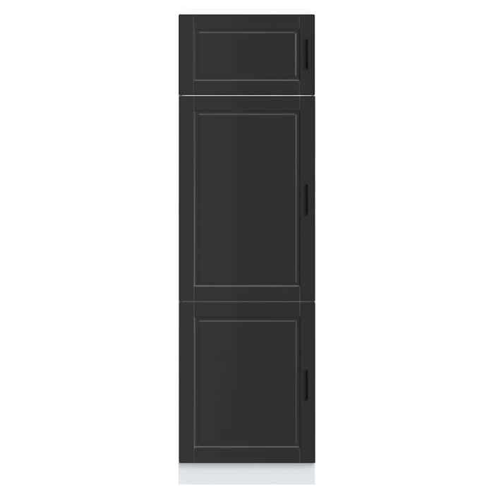 JILI*NEW Meuble cuisine rangement/Armoire de cuisine Porto noir bois dingénierie FR 1045