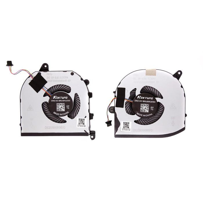 VENTILATEURS CPU & GPU POUR PC PORTABLE DELL XPS 15 9570 / XPS 15 7590 - PRECISION 5530 / 5540 - NOTE-X