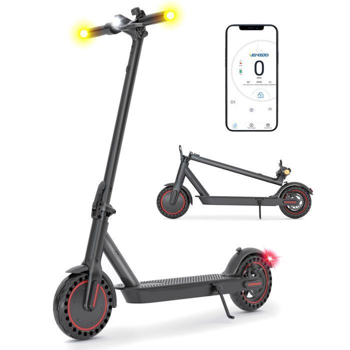 Trottinette électrique Babuloo – 25 Km/h Max, Moteur 250W-500W, Pneus Pleins 8.5'', Autonomie 25-30 Km, Pliable, Charge Max 120 Kg