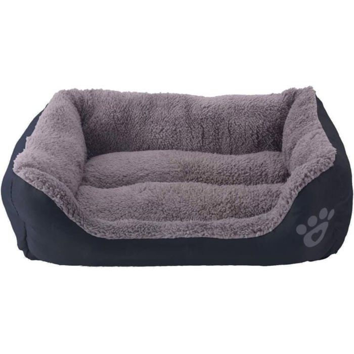 Comparer les prix de Tapis coussin et matelas pour chien Couchage pour chien - Panier pour Chien et Chat - 54×42cm(Noir)