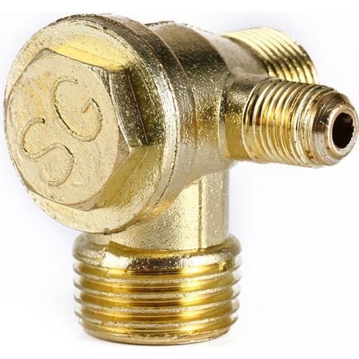 CLAPET ANTI-RETOUR POUR Compresseur D'air Filetage 3 Ports Mâle Fileté