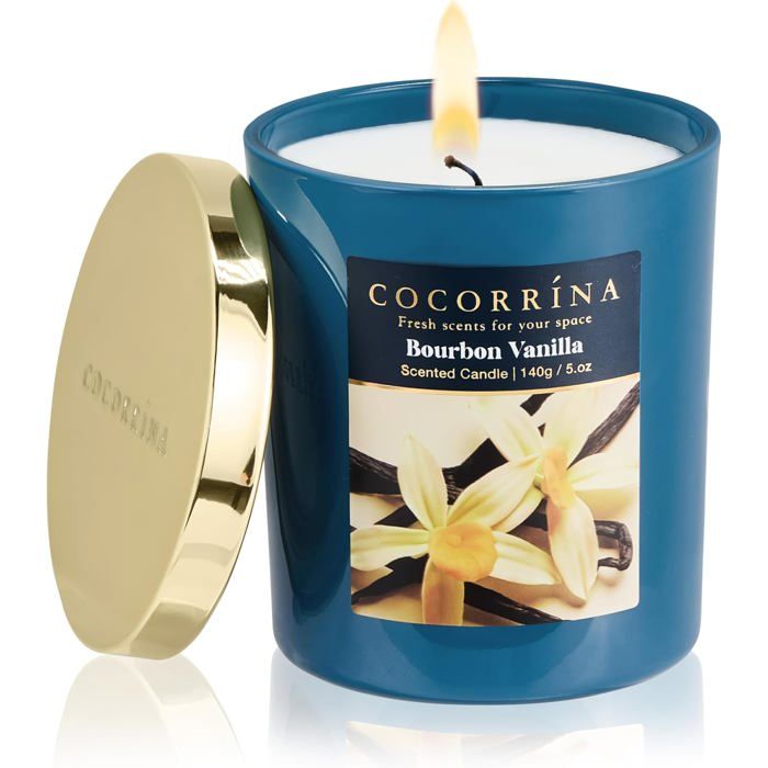 Casteloo Bougie Parfumée Trompe L'Oeil Pot Miel Glacée - Cire De Soja Naturelle