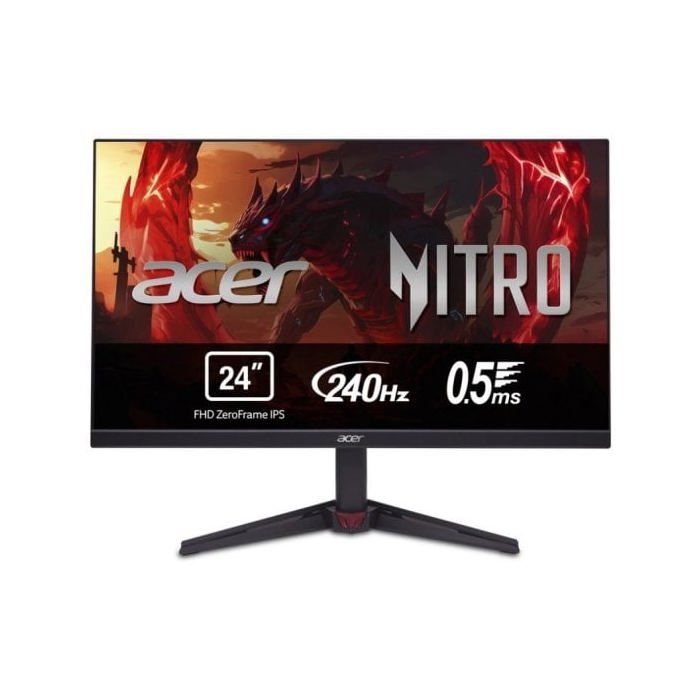 Monitor Acer Gaming Nitro VG240YW3 23 8 FullHD 240Hz IPS 0 5ms FreeSync Premium Altavoces - vue 1