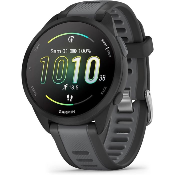 Forerunner 165 Montre GPS Running Écran AMOLED Suivi Performance & Sport (Noir/Gris) Forerunner 165 Montre GPS Running Écran AMOLED Suivi Performance & Sport (Noir/Gris)