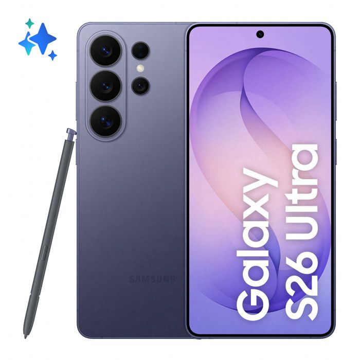 Samsung Galaxy S26 Ultra 5G Smartphone 6.9 1TB 16GB RAM Snapdragon 8 Elite Gen 5 200MP Android 16 Cobalt Violet
