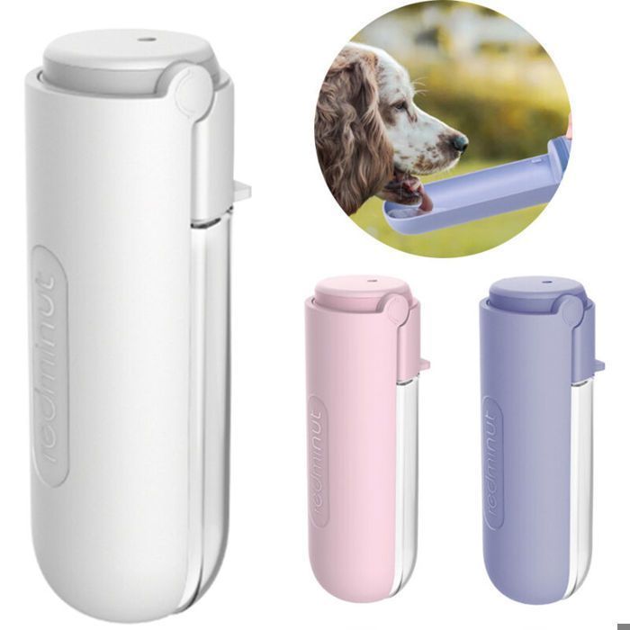 420 ML Pet Eau Tasse Chien Fontaine À Boire Sortir Bouteille À Boire Pet Accompagnement Tasse Portable Modérée Grand Femeo