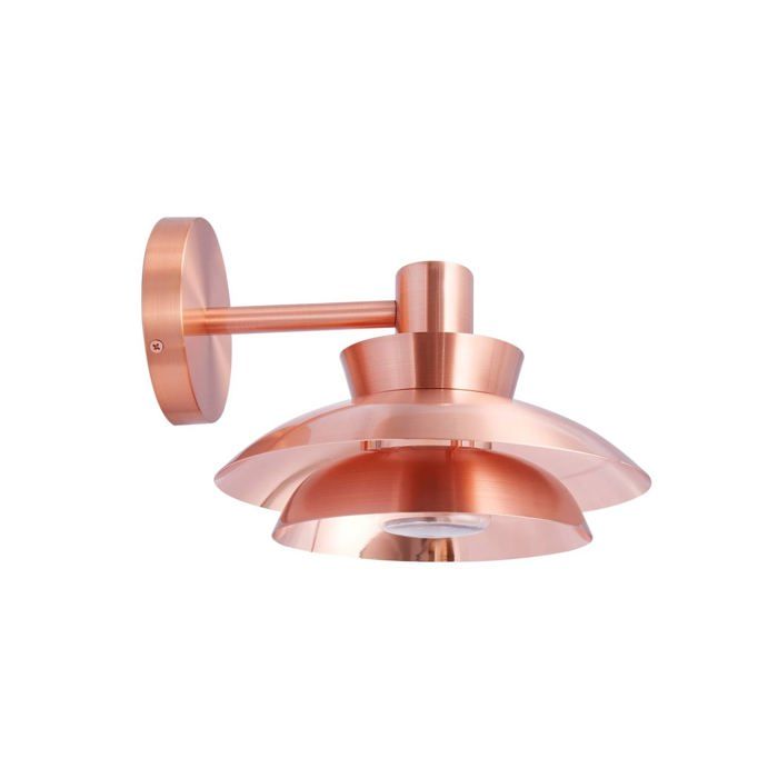 Applique extérieure - Lucande - lampe murale extérieure - Acier inoxydable - cuivré