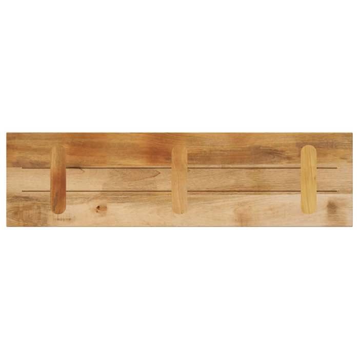 Dessus de table rectangulaire bois massif de manguier brut_2 ans garantie_56865
