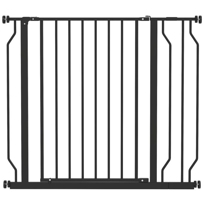 Barrière de sécurité pour chiens - Largeur réglable 75-95 cm - Hauteur 76 cm - Montage par pression