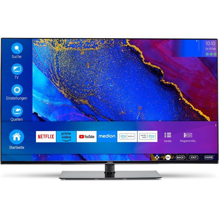 X14370 MD30706 Smart TV 43 Pouces (108 Cm) 4K UHD Dolby Vision HDR Dolby Atmos Netflix Prime Video MEMC Micro Dimming Bluetooth PVR