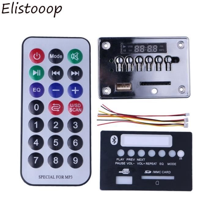 Amplificateur Bluetooth 2x80W – Module Audio Voiture 12V – Lecteur MP3 FM USB TF – Télécommande + Enregistrement – Boddceto