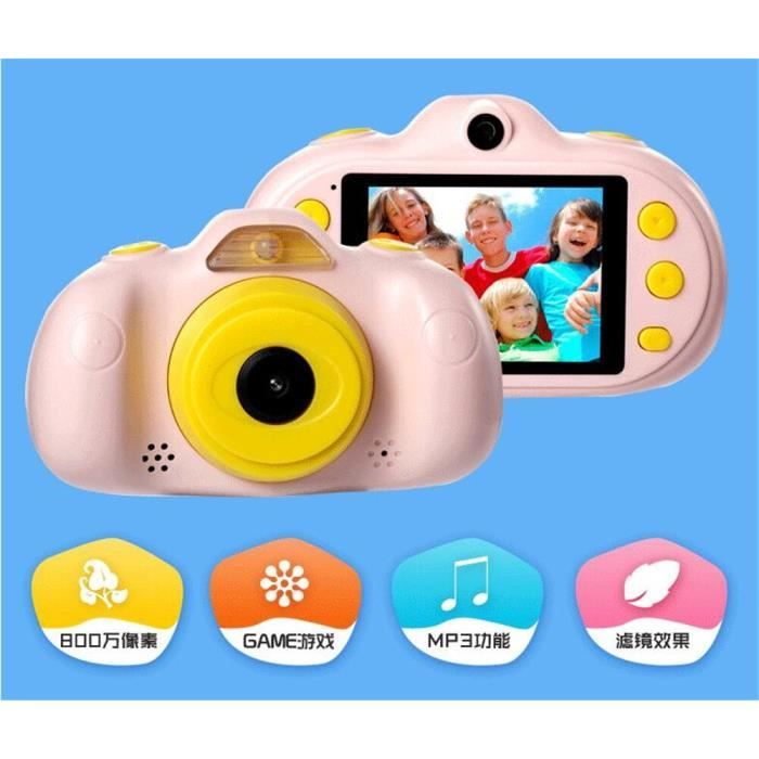 Appareil Photo Enfant Voniobuy – 1080P Avec écran IPS 2.0 – 44 Cadres Magiques + 5 Jeux éducatifs – Carte 32G Incluse – Pour Filles Et Garçons 3-10 Ans