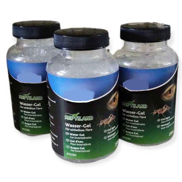 Meilleurs prix pour Un lot de 3 Gels d'eau pour invertébrés 250 ml - pour reptiles