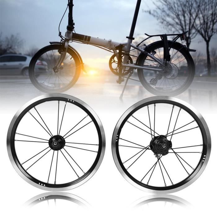 Velo Pliant 9 Dents 14 Pouces Jantes En Alliage Pour Jeu De Roues De Frein V Noir Prix Pas Cher Cdiscount