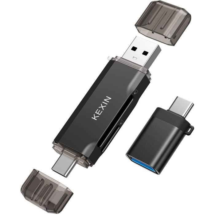 Lecteur carte mémoire CABLING ® Lecteur de Carte USB de Type C - lecteur de  carte USB