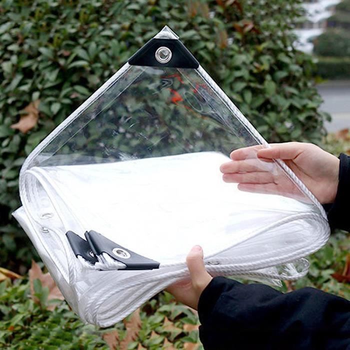 Bâche Transparente avec Oeillets Exterieur Plastique Serre