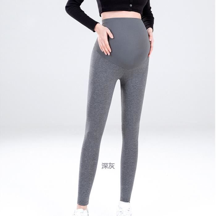 Legging post-accouchement ventre plat – Gris