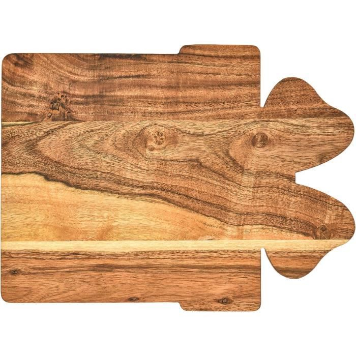 Planche à Découper De Noël En Bois Forme Sapin Avec Poignée - 35x28 Cm, Parfaite Pour Fromage, Charcuterie, Légumes Et Décoration Festive