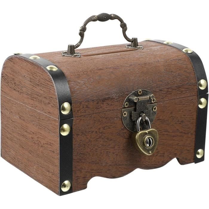 Boîte à Bijoux En Bois Style Vintage Avec Serrure à Code – Coffre Au Trésor Décoratif Pour Ranger Et Exposer Tes Trésors !