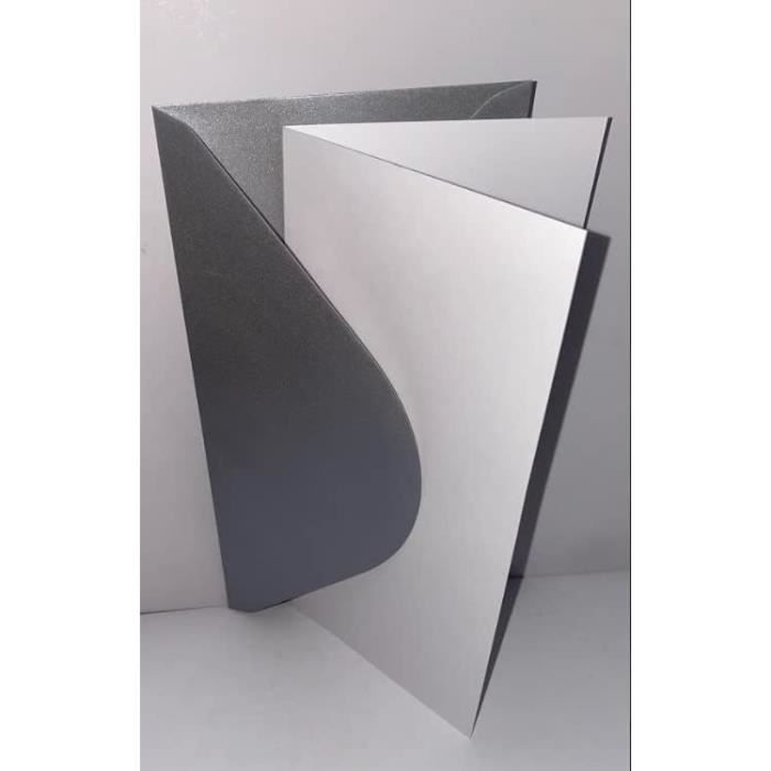 10 Enveloppes Noires Avec Doublure Métallique Dorée 110x220 Mm - Format DL Pour Invitations Et Cartes