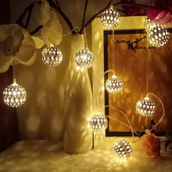 Guirlande Lumineuse Solaire 8 M 40 LED - Étanche IP65 Pour Extérieur