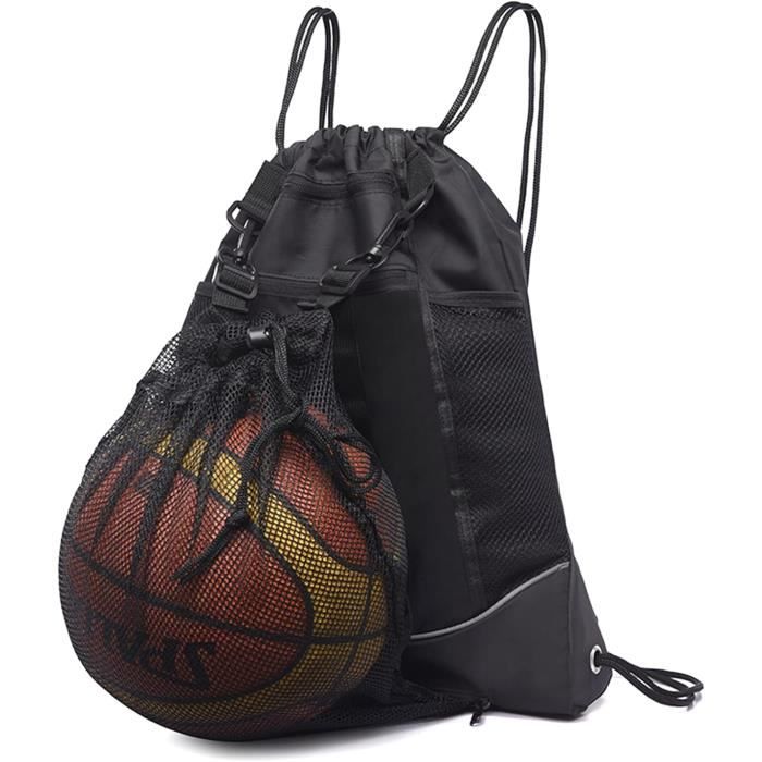 Sac de sport a cordon Foot Sac a dos reglable avec filet pour ballon Femme et homme Cdiscount Sport