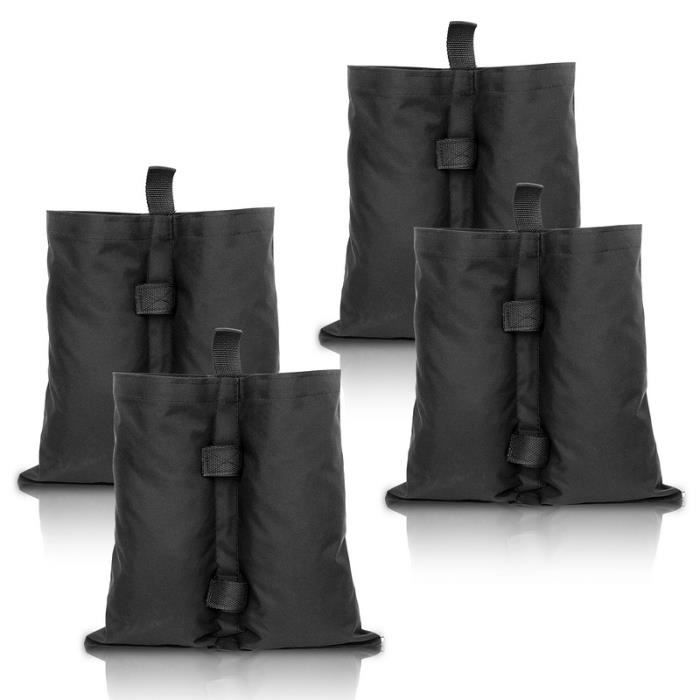 Faziango 4X sacs de lestage Poids de Gazebo pour Tonnelle du Jardin, sac de sable extérieur Noir ACCESSOIRE DE BARNUM