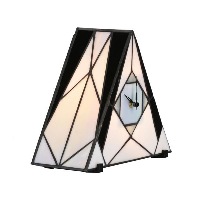 Coloured By Art - Tiffany Lampe - Tiffany Horloge / Lampe de Table French Art Deco