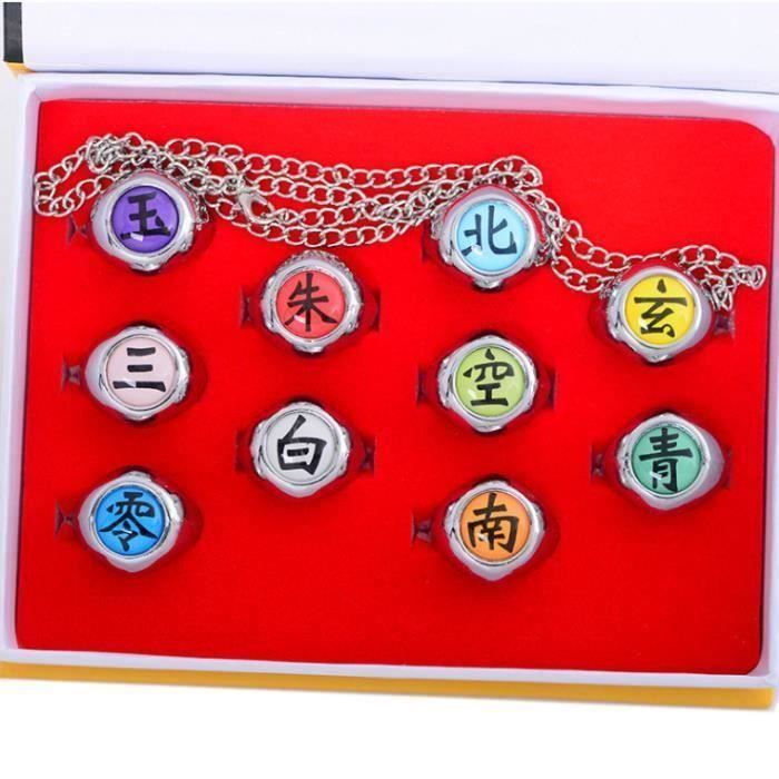 10 bagues Naruto Akatsuki Sect Uzumaki Ensemble Kakuzu Conan Uchiha Itachi  - Cdiscount Jeux - Jouets