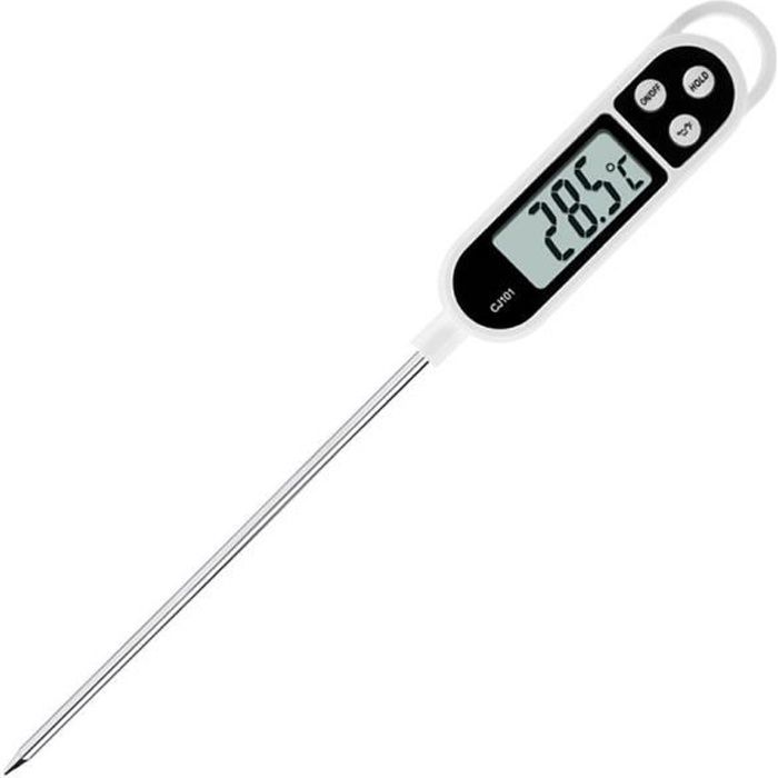 Thermomètre de Cuisine Thermomètre de Cuisson Numérique en Acier