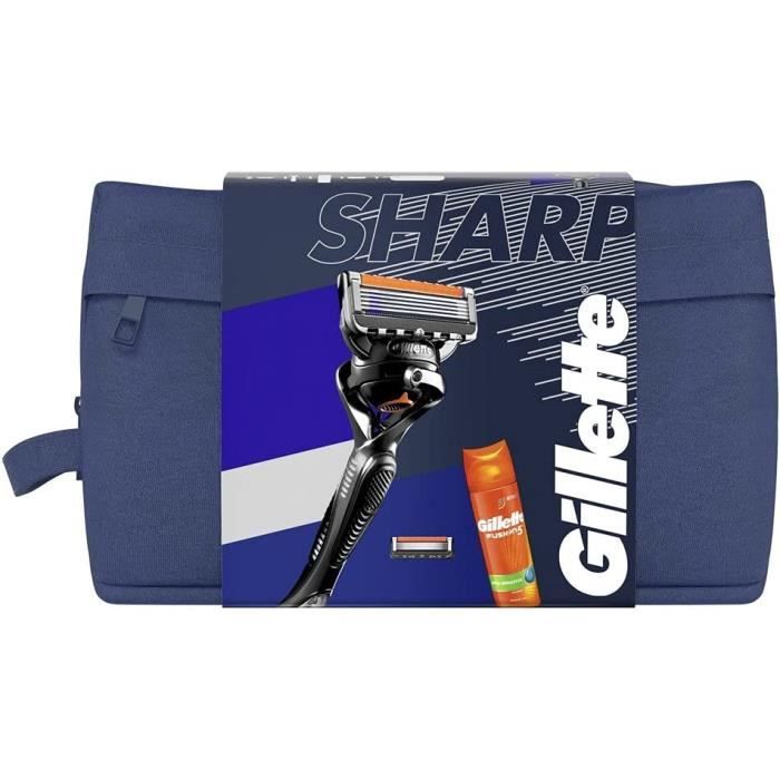 Kit De Toilettage Et Voyage Pour Homme - Rasoir, Brosse à Dents, Dentifrice Et Gel