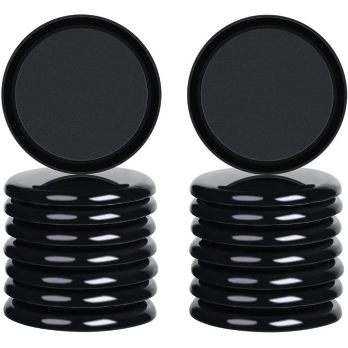 Patins De Meubles En Téflon Avec Vis │ 16 Pièces │ Rond │ 38 Mm, Épaisseur: 5 Mm │ Protecteur De Sol │ Planeur PTFE │ Planeur Teflon │ By FD-Workstuff