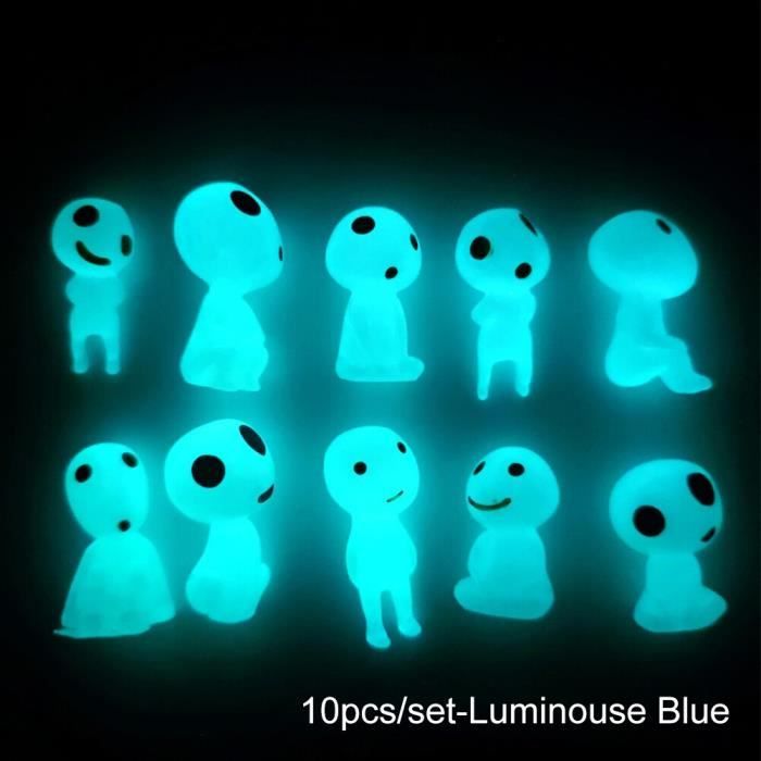 Décoration Jardin Lot 10 Elfes Arbre Lumineux + 2 Elfes Poussière - Décorations Jardin Miniatures - Résine Fluorescente - Pour Plantes Et Intérieur Décoration Jardin Magique