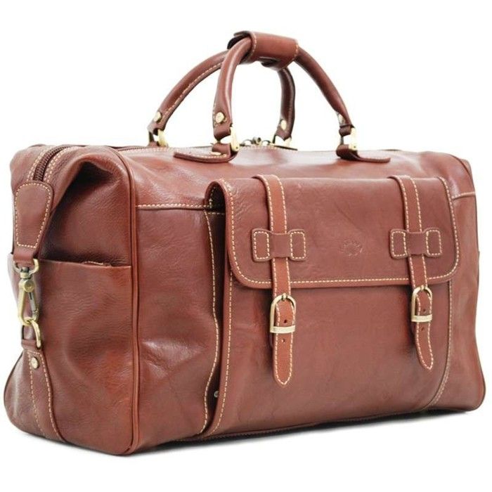 Sac de voyage en cuir marron cheap