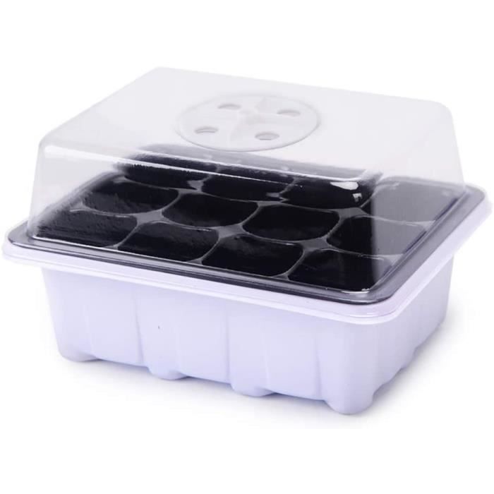 Mini Serre pour Plantes, 3 Pièces Bac À Semis avec 3 Outils De Jardin