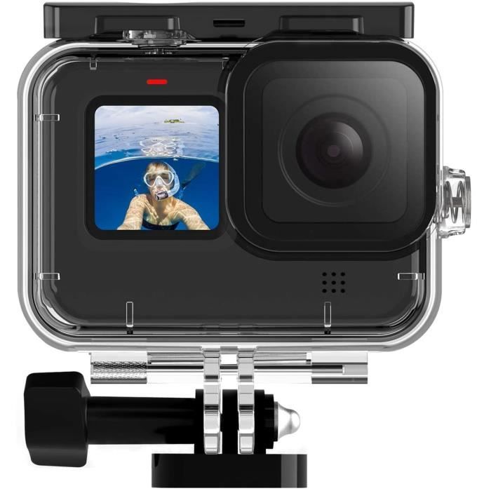 Kit de 3 filtres de plongée + boîtier étanche pour GoPro Hero 9/10 Black,  housse de photographie de plongée sous-marine + ensemble de 3 filtres de