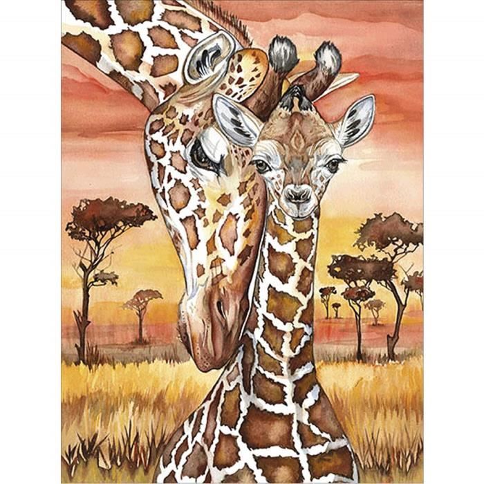 Animal Girafe paysage complet Perceuse 5D Diamond peinture Fashion Artisanat N6545