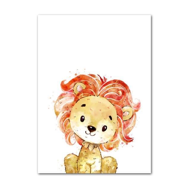 Affiche Nordique Belle Animaux Singe Image Toile Dessin Anime Peinture Abstraite Photo Pop Mur Art Citation Hd Decor Imp Achat Vente Tableau Toile Cdiscount