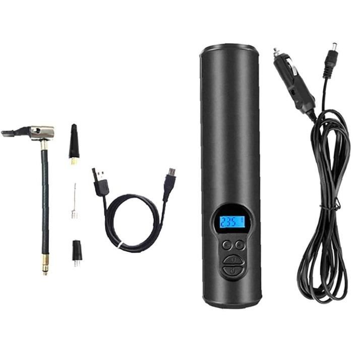 Mini Pompe à Vélo électrique Sans Fil - 120 PSI - Portable, Aluminium - Neuve