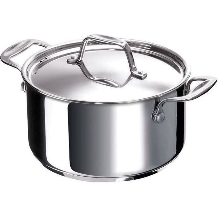 Faitout Chef D : 26 cm + couvercle - inox