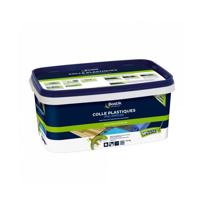Colle BOSTIK Sol Souple pour Plastiques, PVC, Vinyles - Collage puissant - Convient sur sols chauffa