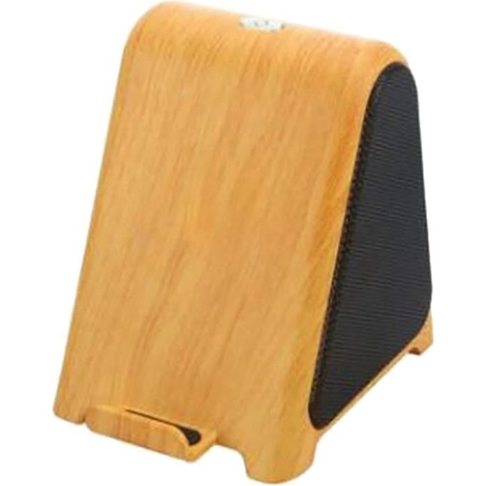 Mini Bluetooth Speaker Retro Design and FM Radio R818-A/C Dark Brown