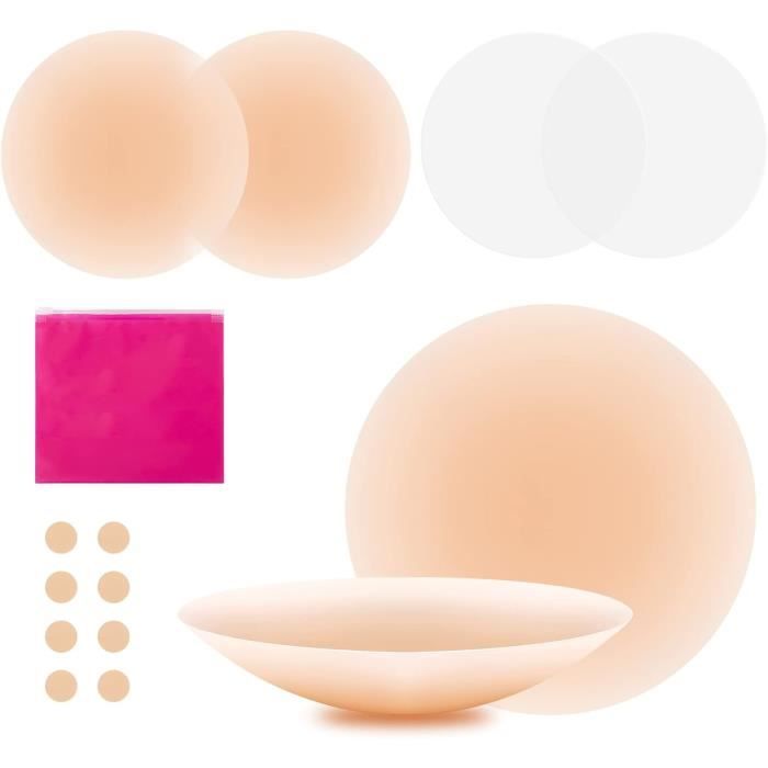 Cache-tétons En Silicone Réutilisables Avec Effet Piercing - Imperméables, Invisibles, Pour Femmes