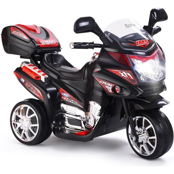 Moto Électrique Enfant 3 Roues - DREAMADE - Avec Phare, Musique et Boîte de  Rangement - Gris - Cdiscount Jeux - Jouets