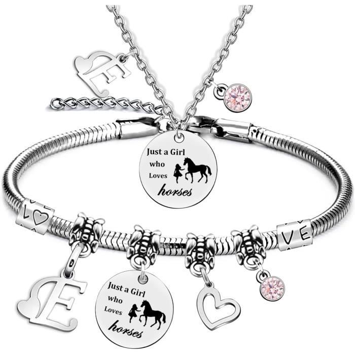 Collier Argent Cheval Cabré - Bijoux Léa Rêve