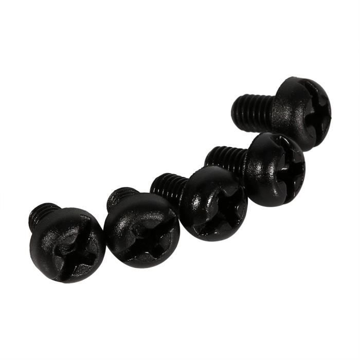 Vis En Nylon M3 X 4mm Tête Fraisée Noire - Lot De 50 Pièces