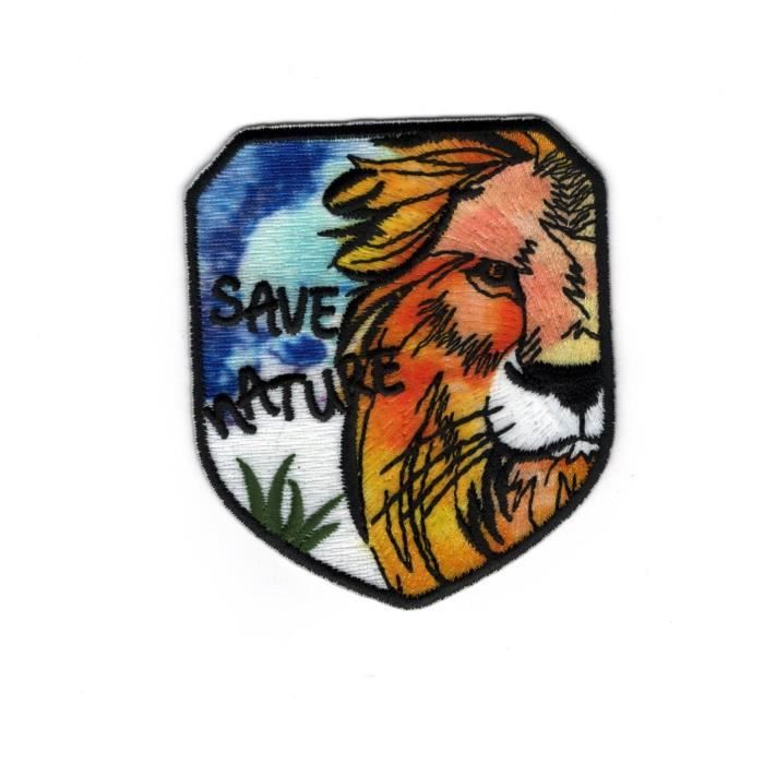 Ecusson Coeur Léopard Gris - Motifs Thermocollants