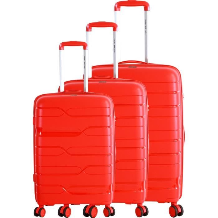 FRANCE BAG Set de 3 Valises 8 Roues Multidirectionnelles