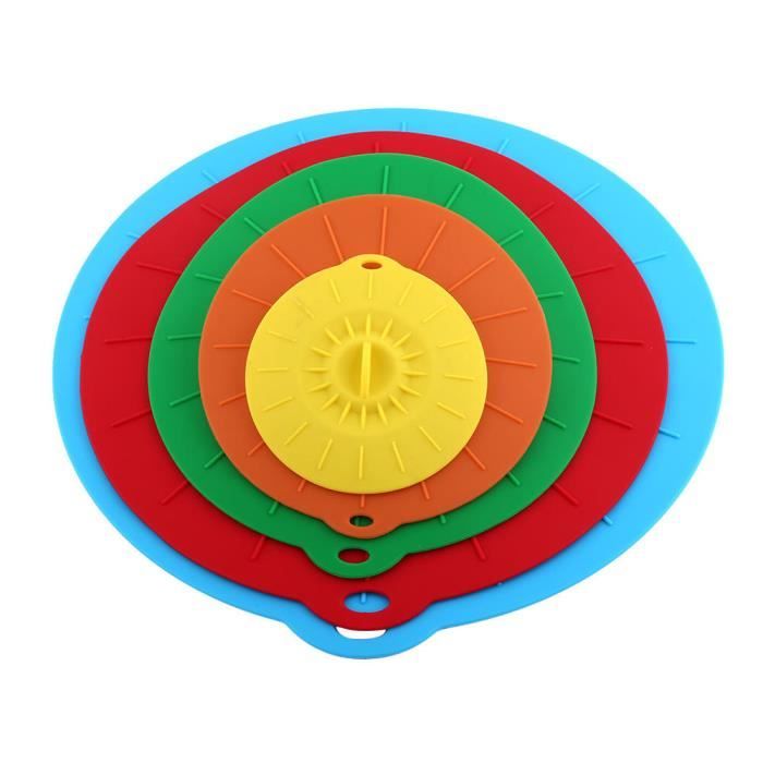 Kit 3 Couvercles Silicone Alimentaire - Extensible, Réutilisable